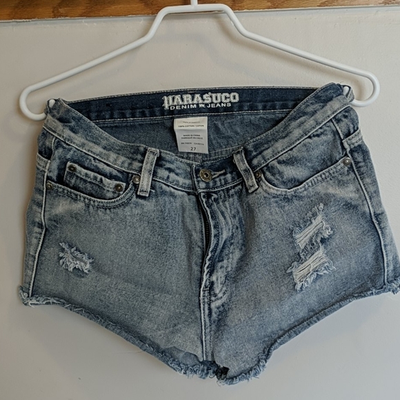 Parasuco Pants - Distressed Parasuco Denim Jean Shorts